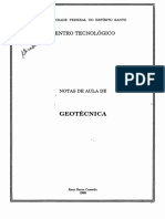 Notas de Aula de Geotécnica - Prof Reno Reine Castello (1998)
