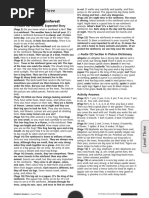 Let 39 s Go to the Rainforest Activity Answers