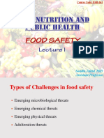Lecture 1 Food Saftey