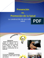 Diferencia Entre Prevencion y Promocion de Salud