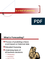 Forecasting Is A Tool of Planning