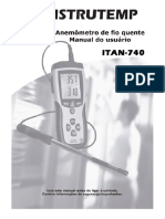 Anemometro Fio Quente Digital Instrutemp ITAN-740