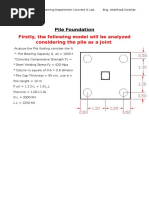 Firstly, The Following Model Will Be Analyzed Considering The Pile As A Joint