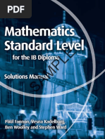 Mathematics Standard Level For The Ib Diploma Solutions Manual Web