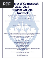 University of Connecticut 2013-2014 Student-Athlete Handbook