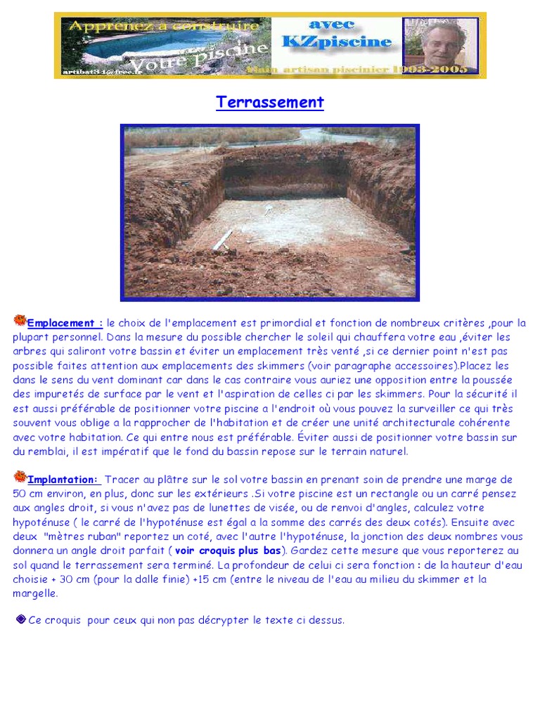 Guide de construction d'une piscine béton | PDF | Piscine | Béton