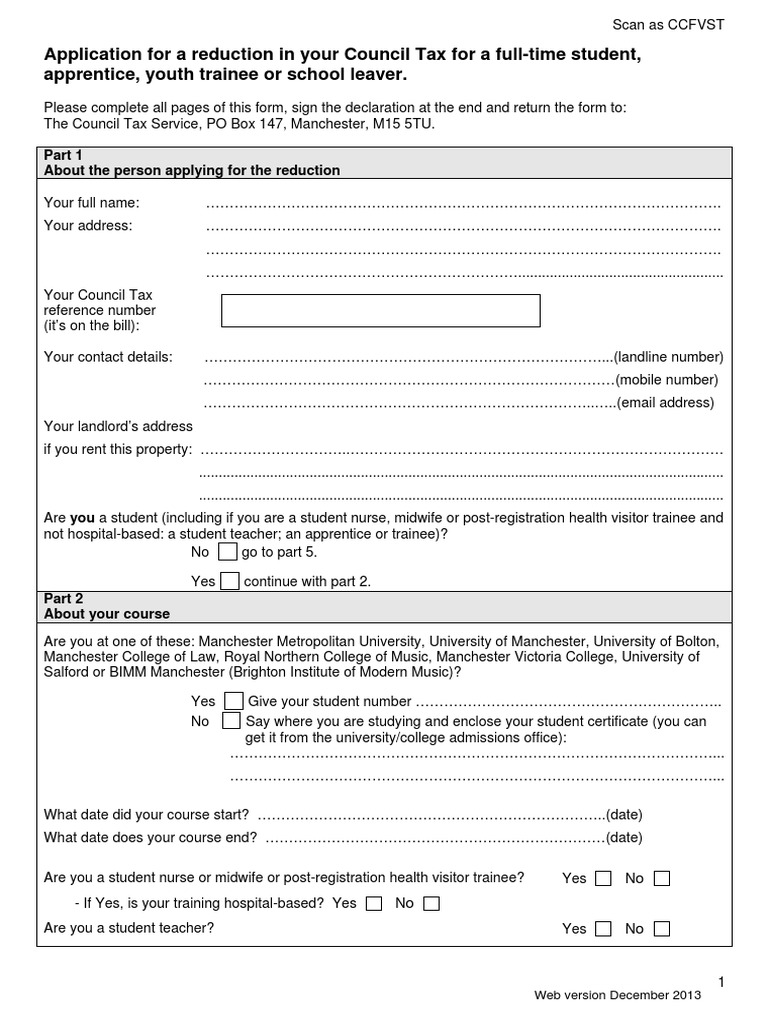 Student Disc Form Decem | PDF | Apprenticeship | Government