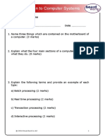 ESQ Introduction to Computer Systems