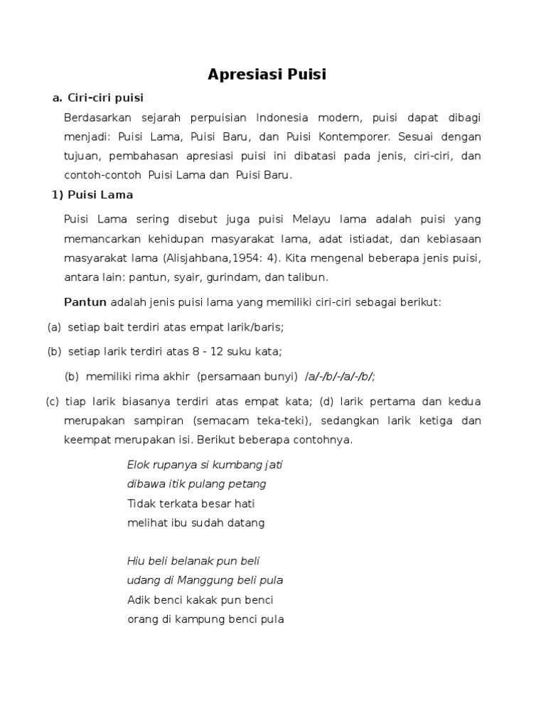 Apresiasi Puisi Docx