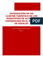 Ensayo Integración de Un Clúster Turístico en Los Municipios de Actopan