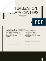 Virtualization in Data Centers: Shefali Gundecha Srinivas Narne Yash Kulkarni