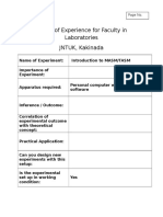 JNTUK Hands of Experience For Faculty in Laboratories