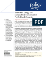 Renewable Energy and Sustainable Development in Pacific Island Countries