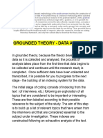 GROUNDED THEORY DATA ANALYSIS