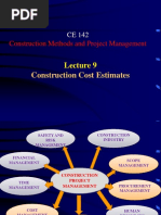 Lecture 8 - Construction Cost Estimates