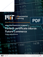 MIT Fintech Certificate Course Future Commerce Information Pack