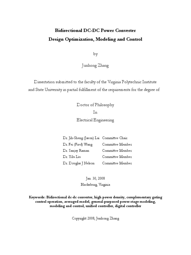 thesis on power conversion