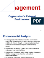 Management: Organization's External Environment