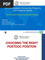 Choosing The Right Postdoc