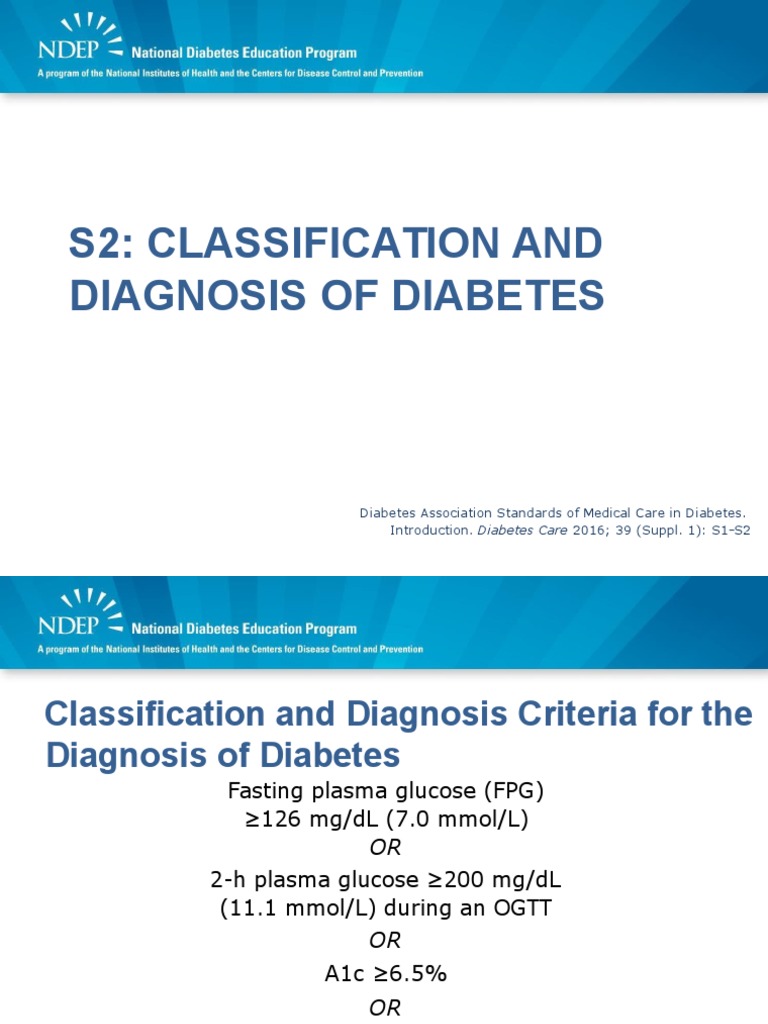 2016 Ndep Adas Standards of Medical Care in Diabetes PDF Diabetes