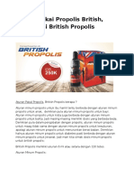 Aturan Pakai Propolis British