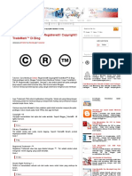 Cara Membuat Simbol Registered® Copyright© TradeMark™ Di Blog - Blogger Tutorial PDF