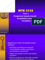 MTE3133 T1 Pengenalan Penyelidikan