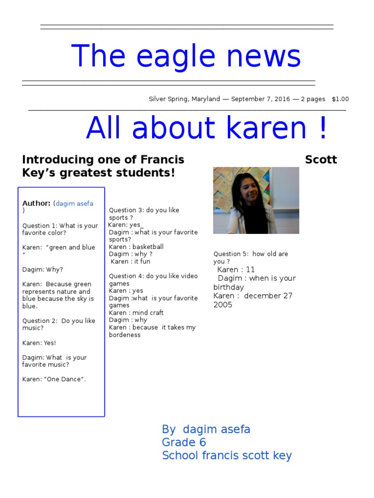 Studentinterviewnewsletter Dagmasefa | PDF