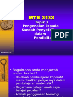 MTE3133 T1 Pengenalan Penyelidikan