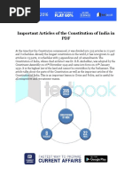 Important Articles of the Constitution of India in PDF