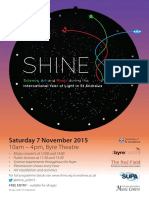 Saturday 7 November 2015: 10am - 4pm, Byre Theatre