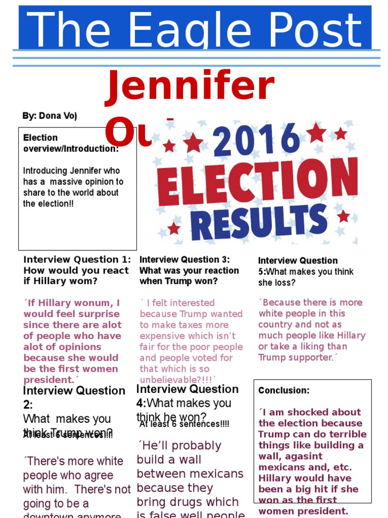 Election Results Newsletter Template Dona Vo PDF
