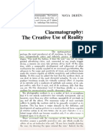 Cinematography - The Creative Use of Reality