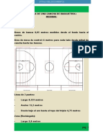 Medidas de Una Cancha de Basquetbol