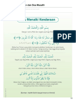 Doa Menaiki Kederaan Dan Doa Musafir