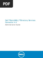Dell™ Sonicwall™ Directory Services Connector 4.0: Administration Guide