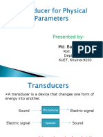 Trasducer For Physical Parameter