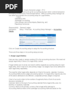 Accounting Setup in Oracle General Ledger