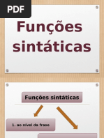 Funções Sintáticas