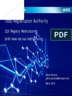 IEEE Registration Authority: OUI Registry Restructuring Draft-Ieee-Rac-Oui-Restructuring