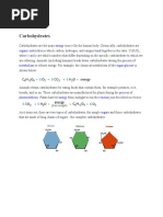 Carbohydrates: Energy Organic Molecules Bond Process Metabolism Sugar Glucose