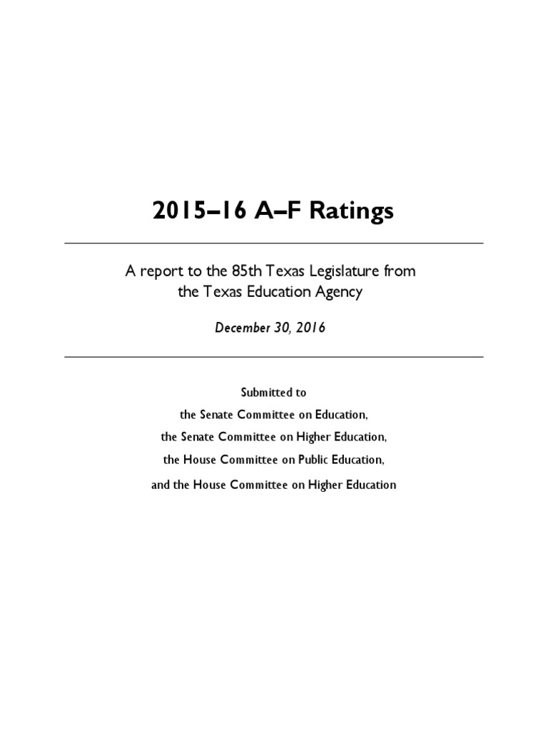 2015-16 a-F Ratings Report_fnl_2017 | License | Race And Ethnicity In The  United States Census