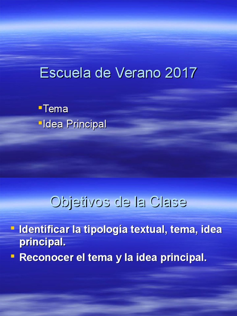 tema, idea principal y secundarias | Comprensión lectora | Cognición
