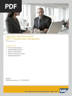 SAP TM 8.1 Operation Guide