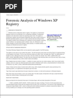 Download Forensic Analysis Windows Xp Registry by uandme77 SN33588777 doc pdf