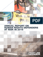 Colombia Reportó 85 Asesinatos Contra Defensores de DDHH en El 2016