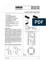 M54HCT08 M74HCT08: Quad 2-Input and Gate