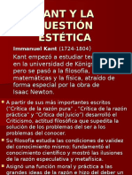 Tema IV. Kant y La Cuestion Estetica