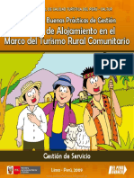 Manual de Buenas Prácticas de Gestión Servicio de Alojamiento en El Marco Del Turismo Rural Comunitario