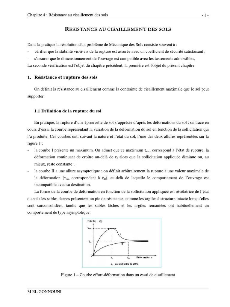 3 Resistance Au Cisaillement Pdf Contrainte De Cisaillement